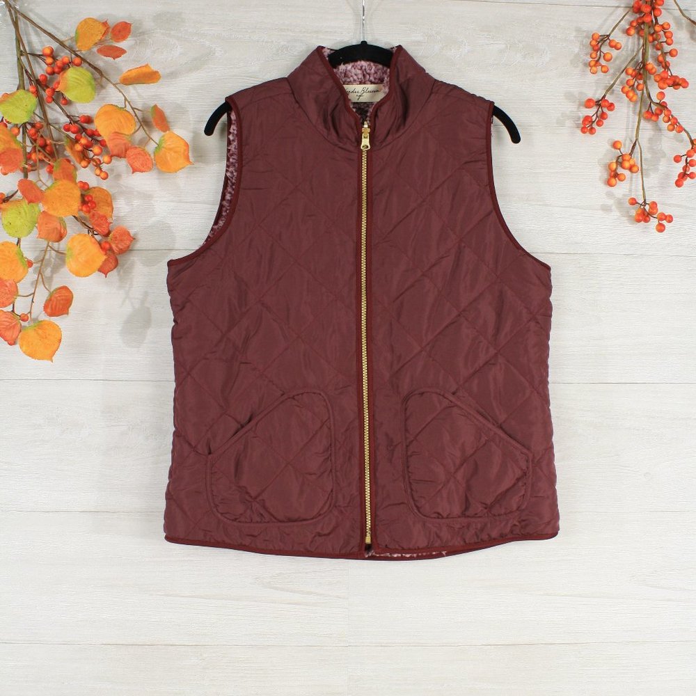 SOLD OUT!!   WB Reversible Two Tone Sherpa Vest
